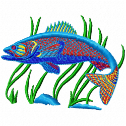Fishes Embroidery Design 6 Fishes Embroidery Design 6